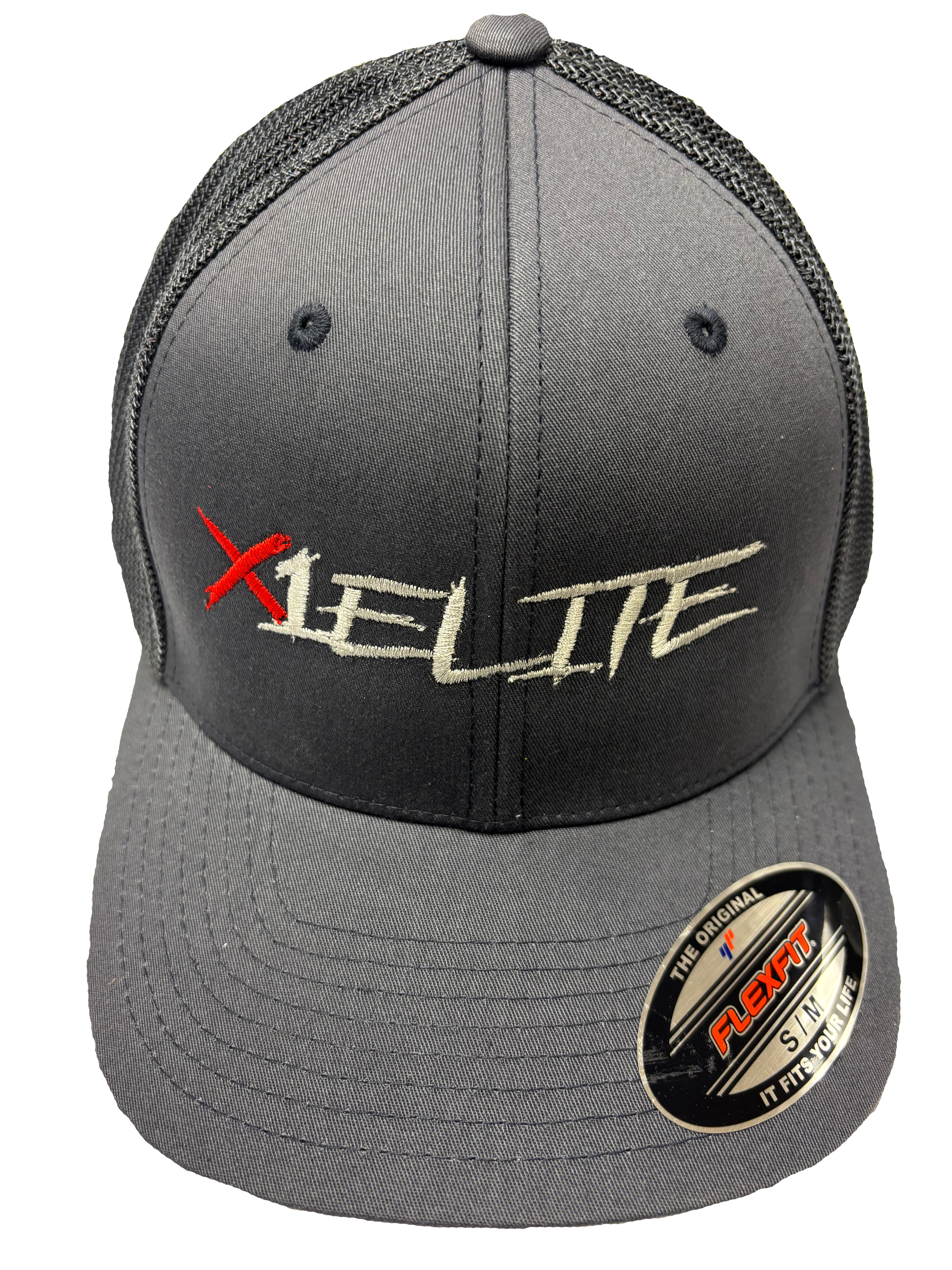 Grey Flex Fit Trucker Hat