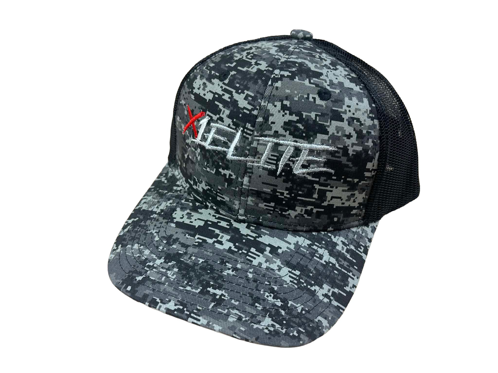 Port Authority Snapback Trucker Hat-BLACK/DIGITAL CAMO