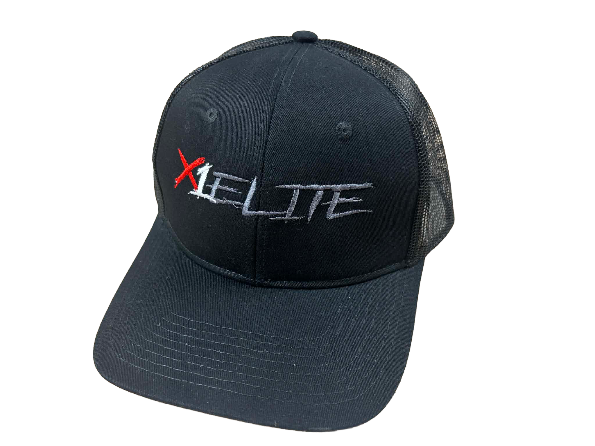 Port Authority C112 Snapback Trucker Hat-BLACK