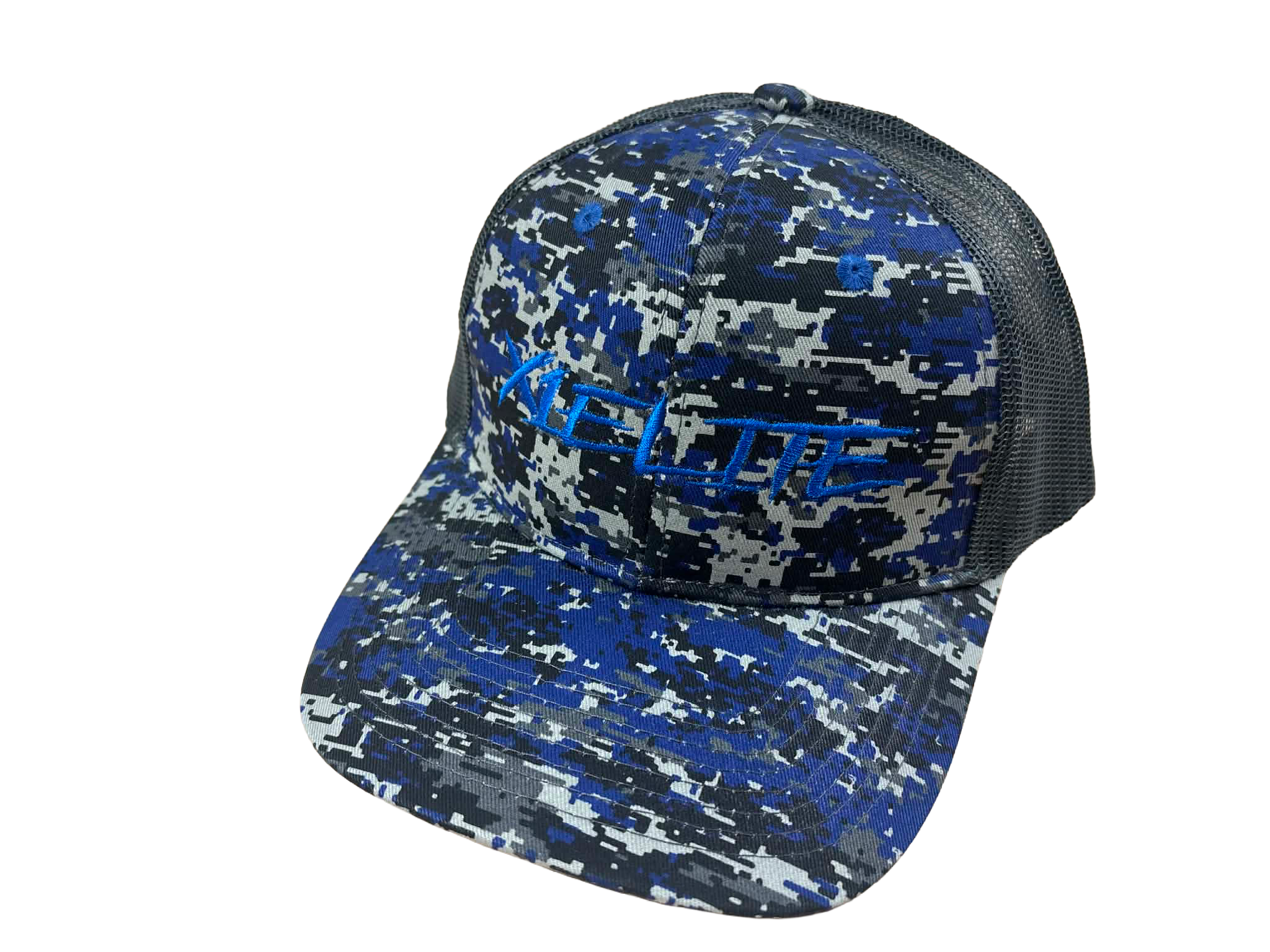 Port Authority Snapback Trucker Hat-BLUE/DIGITAL CAMO