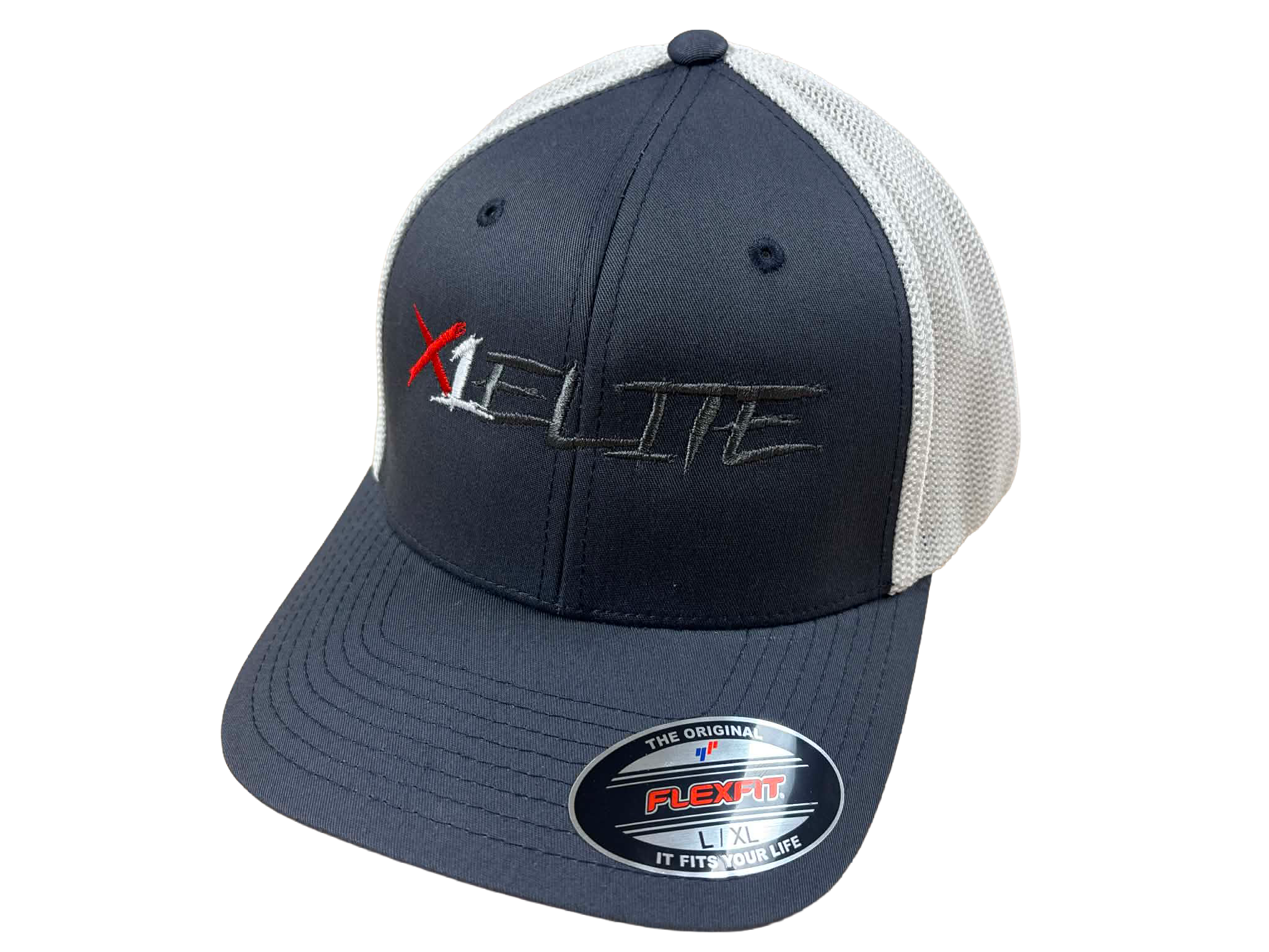 FLEXFIT TRUCKER-GRAY/WHITE